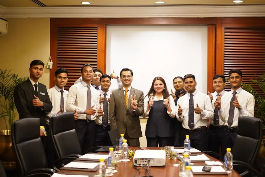 An Indian corporate leadership team in a boardroom